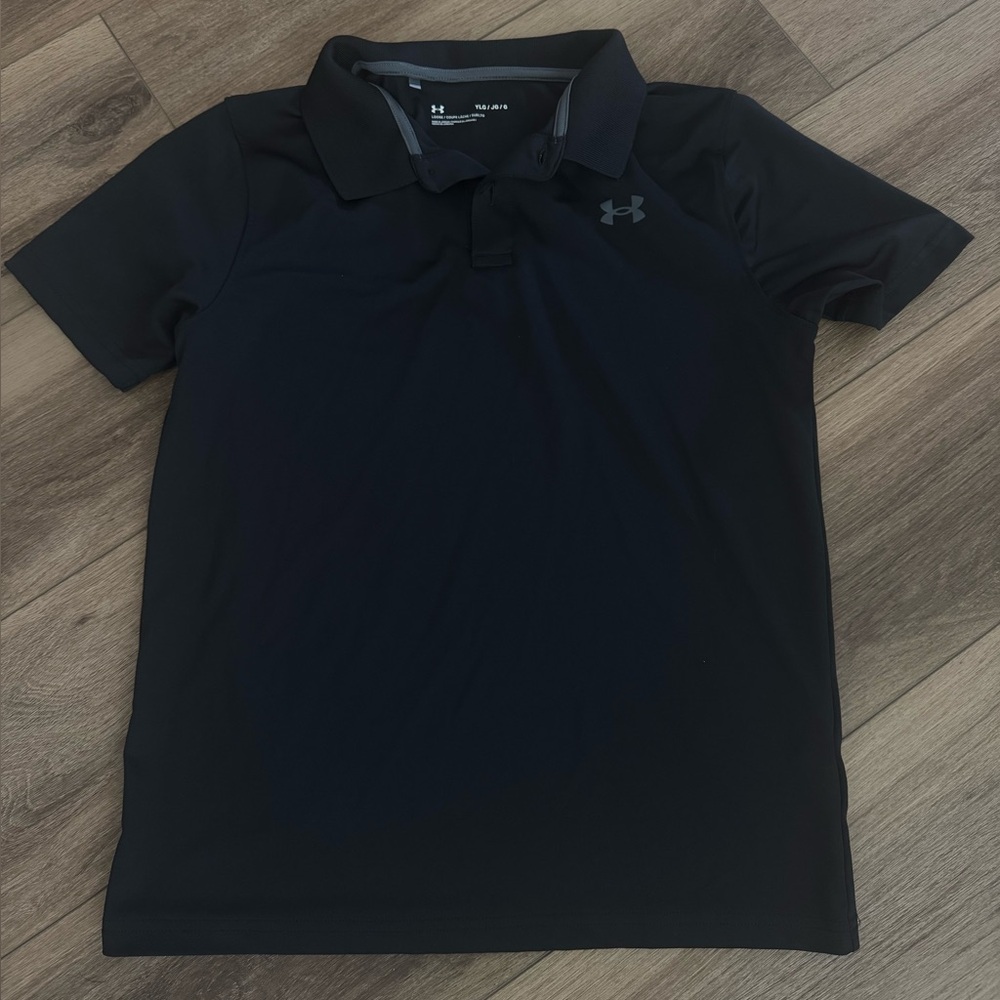 Under Armour Youth Polo Shirt in Black
